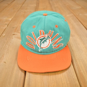 Vintage 1990s Miami Dolphins NFL Fitted Hat Size 7 3/8 / 90s Hat / Vintage Hat / Embroidered