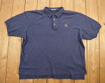 Vintage 90's Ralph Lauren Yellow POLO GOLF Logo United Van