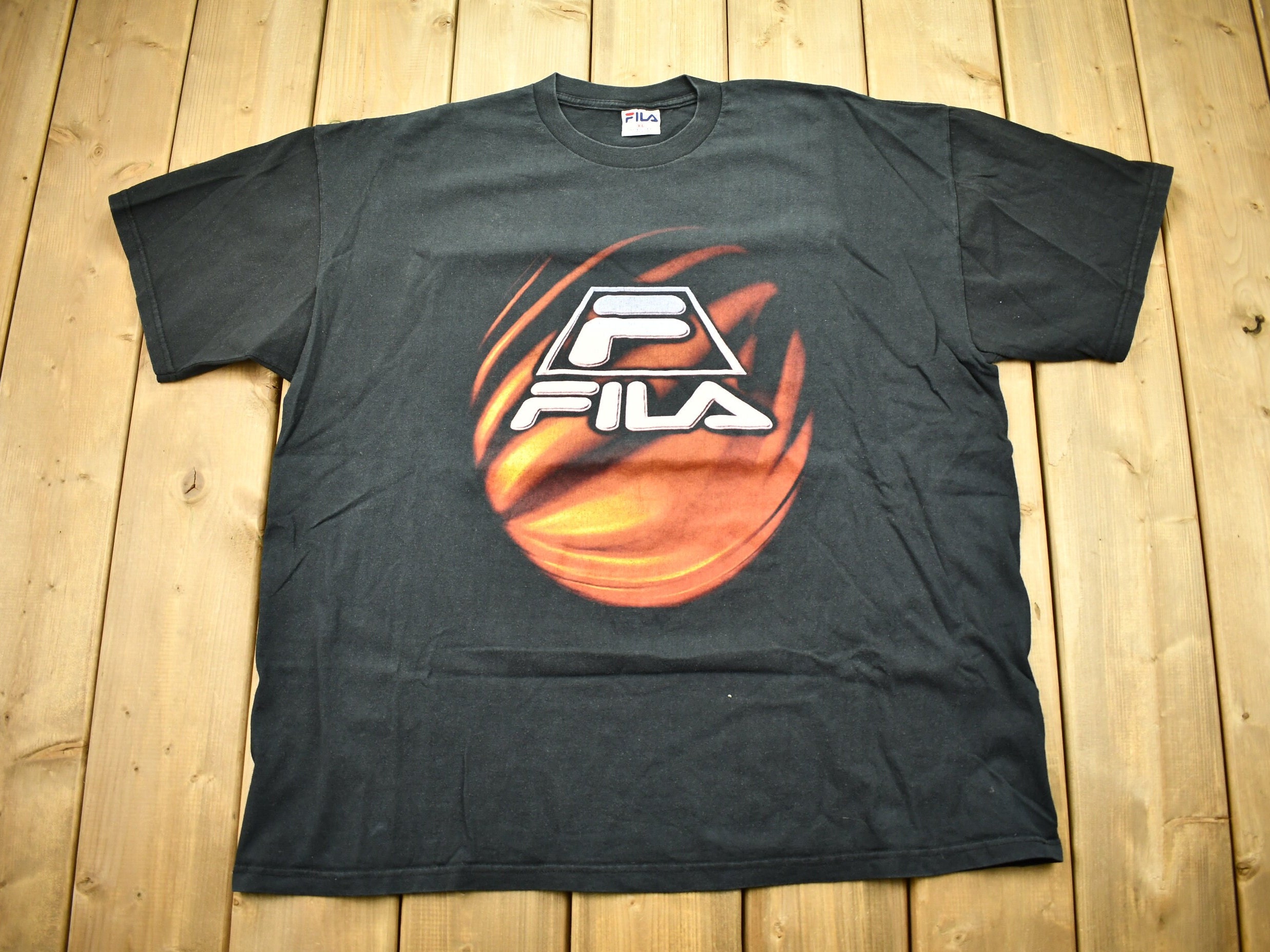 Vintage 1990s Fila Basketball Graphic T-shirt / 90s - Etsy