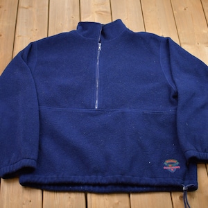 Vintage 1990s Wind River Half Zip Fleece Sweater / Sportswear