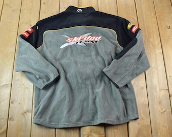 Vintage 1990s Ski Doo Team Fleece Sweater / Outdoorsman / 90s Sweater / Streetwear / Hiking / Fleece Zip up