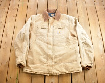 Vintage Timberland Work Jacket M Beige Brown Workwear USA - Etsy