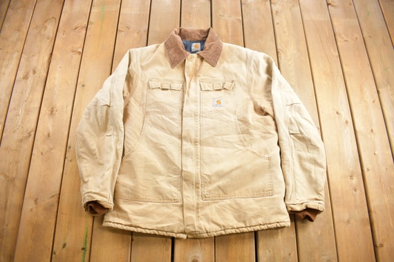 Vintage 1990s Traditional Carhartt Work Coat / Wo… - image 1