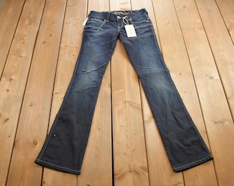 Vintage Y2K Guess Jeans Cowgirl Western Boot Cut Low Rise Jeans Size 24x32