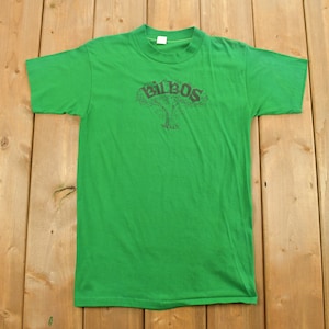 Camiseta vintage de recuerdo con el árbol de Bilbo, años 80, con gráfico, de costura sencilla, verde, irlandesa