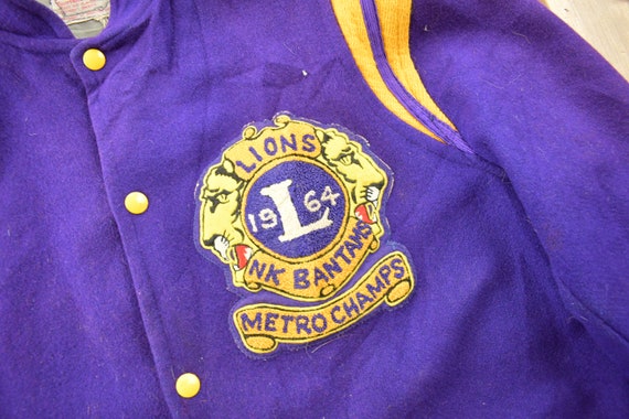 Vintage 1964 Lions NK Bantams Metro Champs Varsit… - image 4
