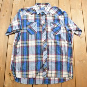 Vintage 1990s Wrangler South Western Style Button Up Rodeo Hemd / Vintage Flanell / Vintage Westernhemd