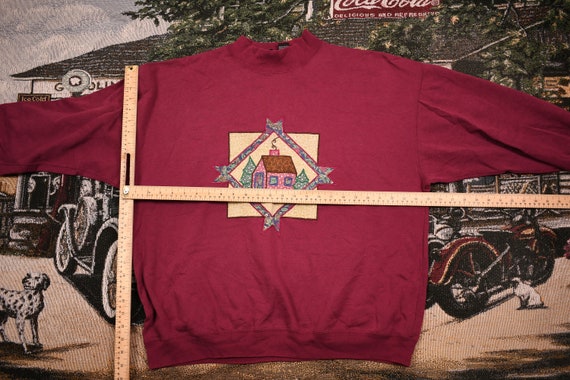 Vintage 1990s House Embroidered Graphic Crewneck … - image 5