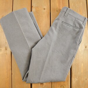 Vintage 1970s Pleated Trousers Size 34 x 30 / 70s Pants / Fashion / True Vintage / 70s Slacks / Polyester Trousers / Formal