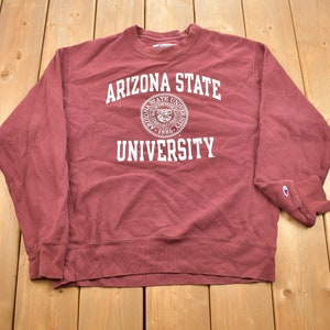 Vintage 1990s Arizona State University Collegiate Champion Reverse Weave Crewneck / NCAA Sweatshirt / Sportswear / ASU / 90s Reverse Weave
