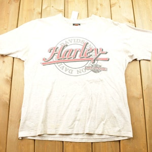 Vintage 1992 Harley Davidson Motorcycles T Shirt / Motorcycle Biker / Single Stitch / Made In USA / 80s / 90s Vintage