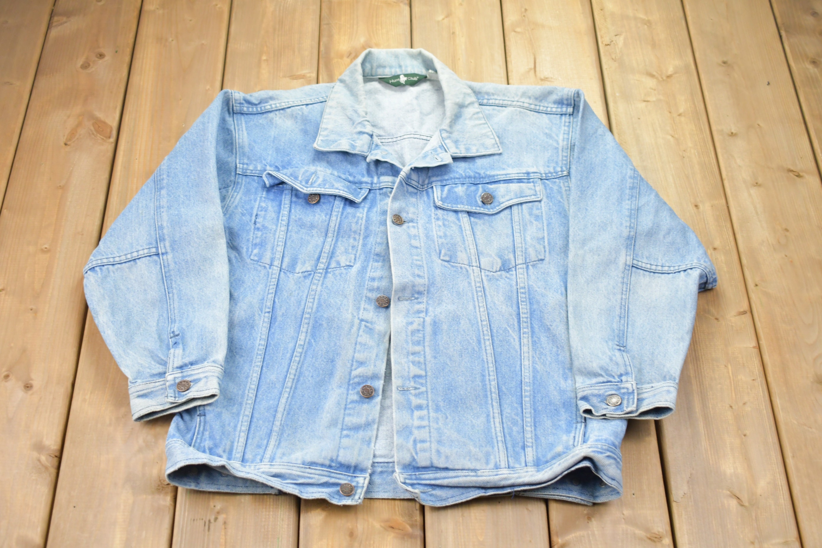 Vintage 1990s Hunt Club Denim Jean Jacket / Vintage Denim