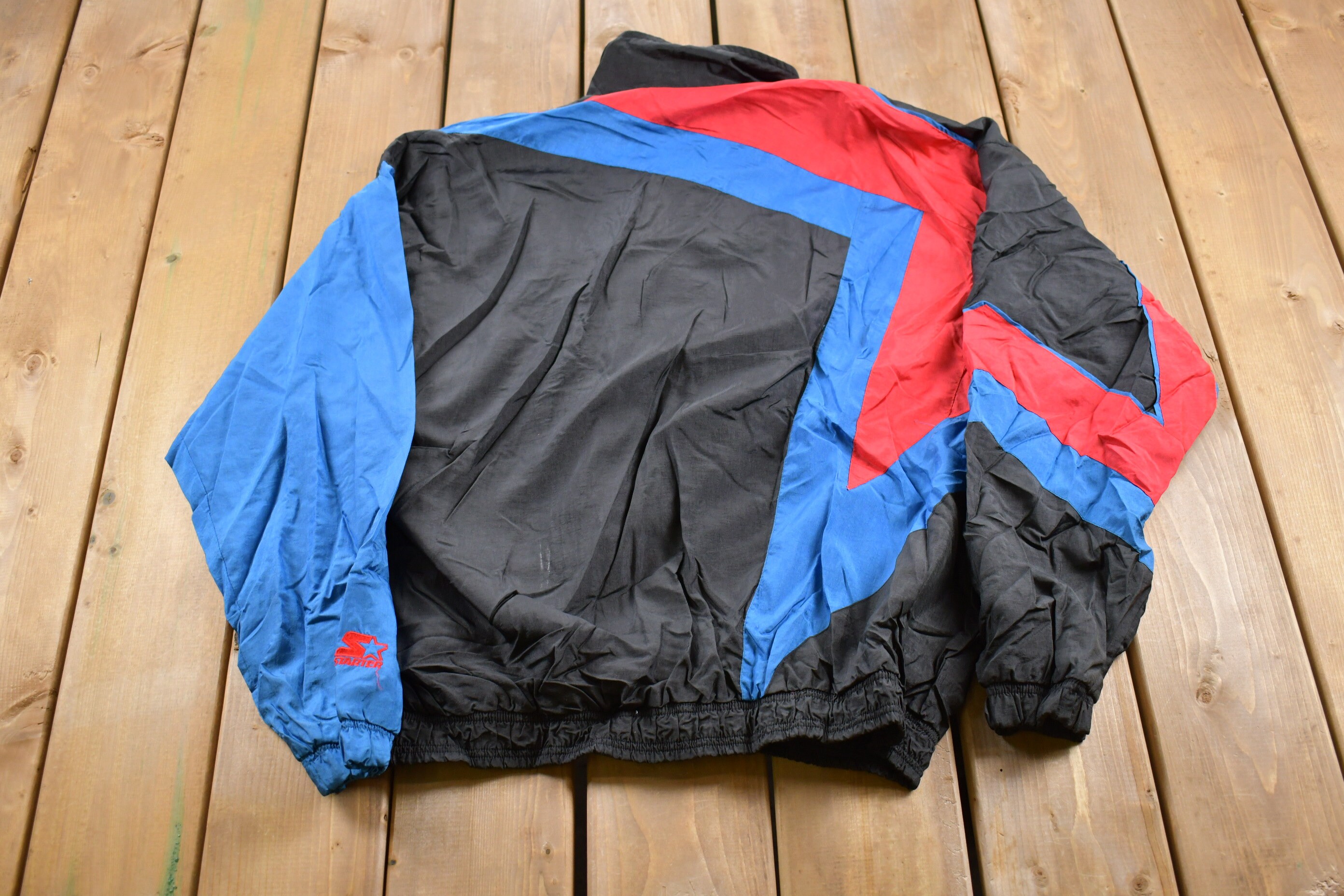Vintage 1990s Starter Star Print Windbreaker Jacket / Team
