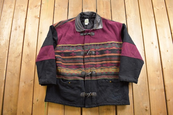Aztec print wool clearance jacket