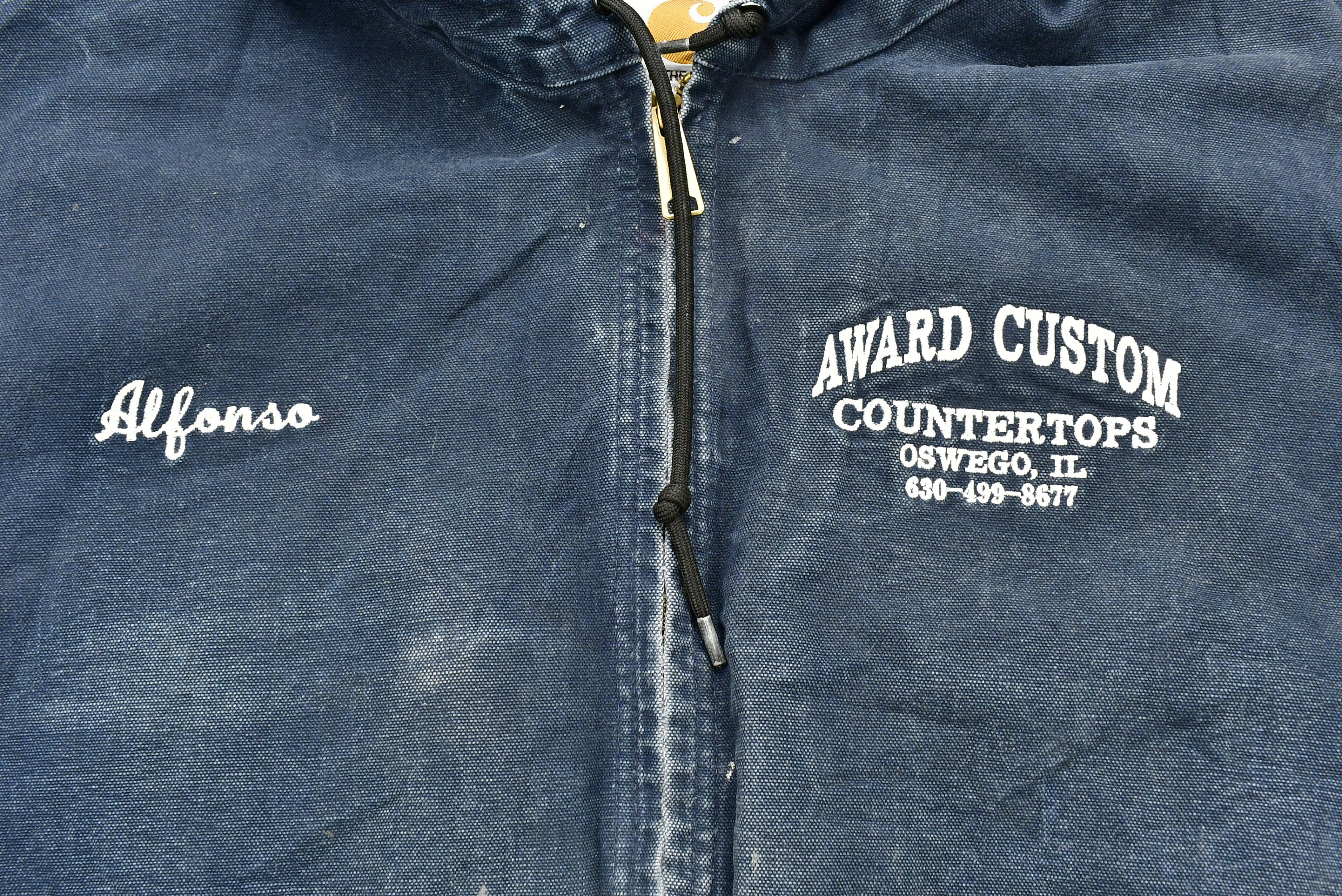 Vintage 90s Carhartt Embroidered Work Jacket / Award Custom 