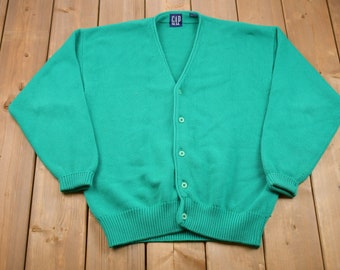 Vintage 1990s Gap Knitted Cardigan / Vintage 90s Cardigan