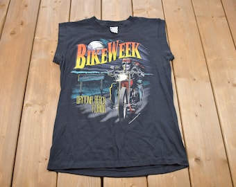 Canotta grafica vintage Daytona Bike Week del 1994 / Rara canotta vintage / Streetwear / Stile retrò / Punto singolo / Prodotto negli Stati Uniti / Maglietta grafica anni '90