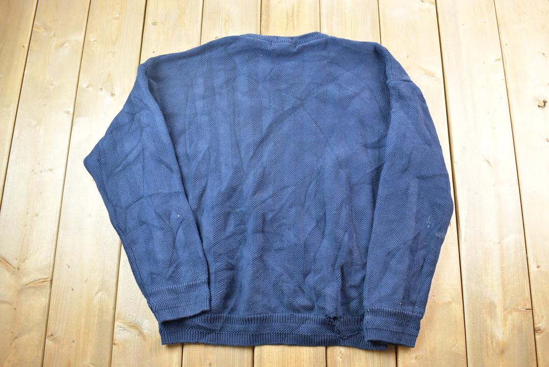 Vintage 1990s Chaps by Ralph Lauren Blue Knit Crewneck Sweater / 90s  Crewneck / Made in USA / Preppy Dress up Mini Logo Crewneck - Etsy