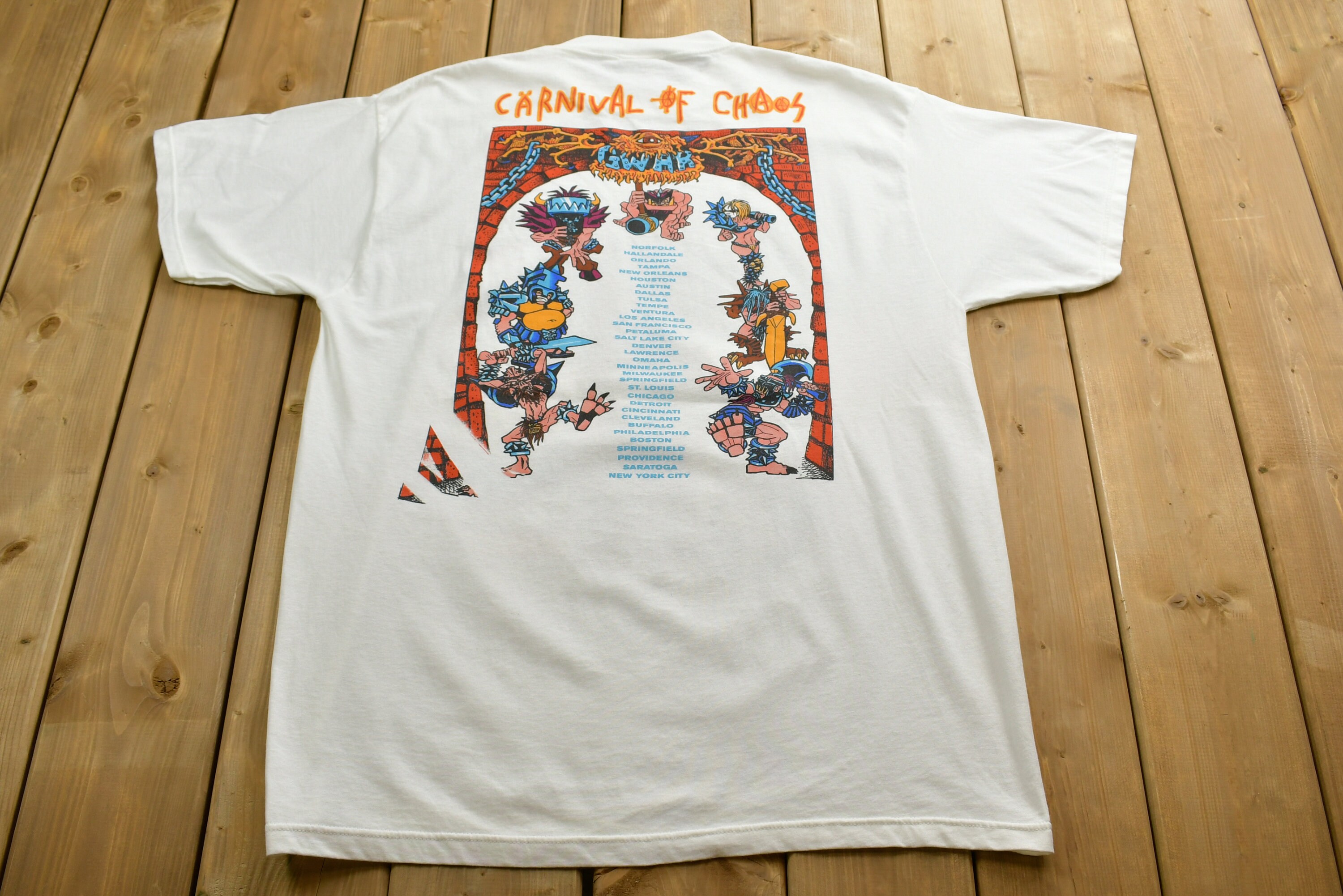 1997 Gwar Carnival of Madness Tour T-shirt / Dead Stock / Single