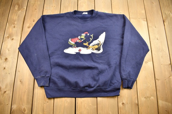 Grinch Crewneck Sweater / Vintage - Etsy