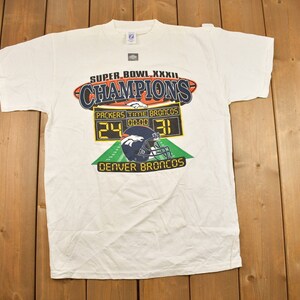 Vintage 1998 Denver Broncos Superbowl Champions  NFL Graphic T-Shirt / NFL / 90s Streetwear / Sportswear
