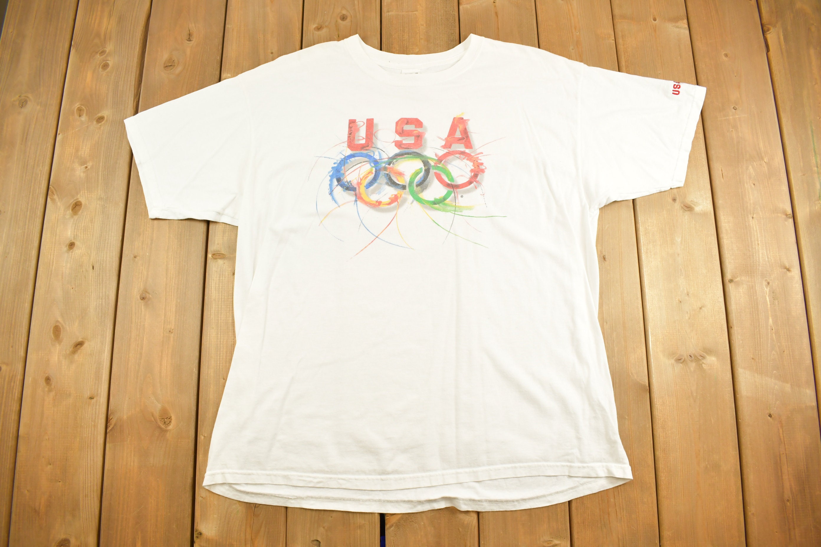 RETRO 6 OLYMPICS/ OLYMPICS 90’s T-SHIRT Amazon.com: Shirt To Match AJ Retro 6 Olympic/Navy,23 Unisex  main image 4