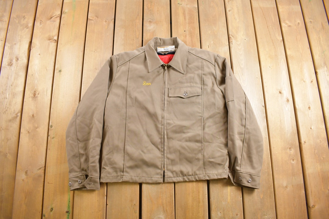 〜70s black chambray work jacket A.PRESSE Vintage Black Chambray Sports Jacket 25AAP-01-46