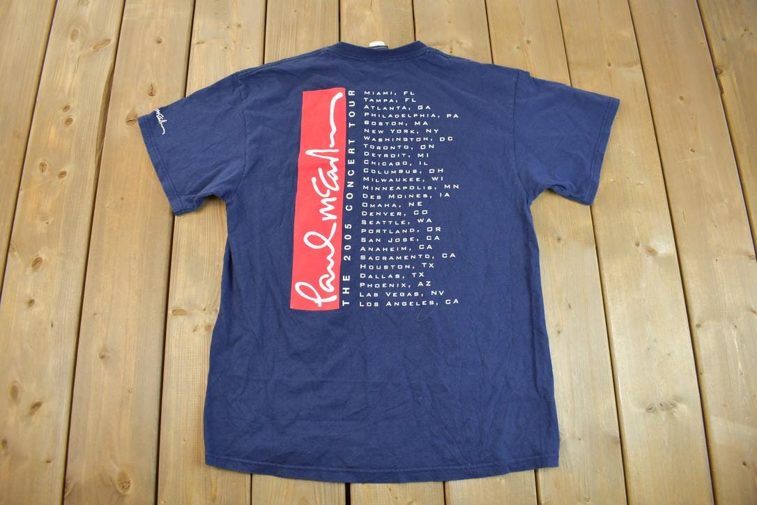 Vintage 2005 Paul Mccartney US Concert Tour Band T-shirt / Band