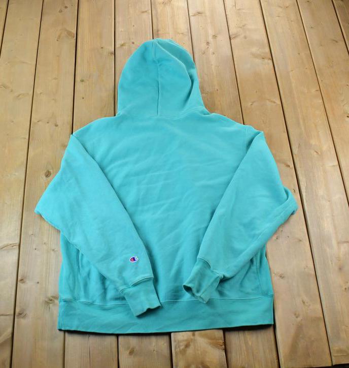 Vintage 1990s Champion Reverse Weave Hooded Sweatshirt / Made in