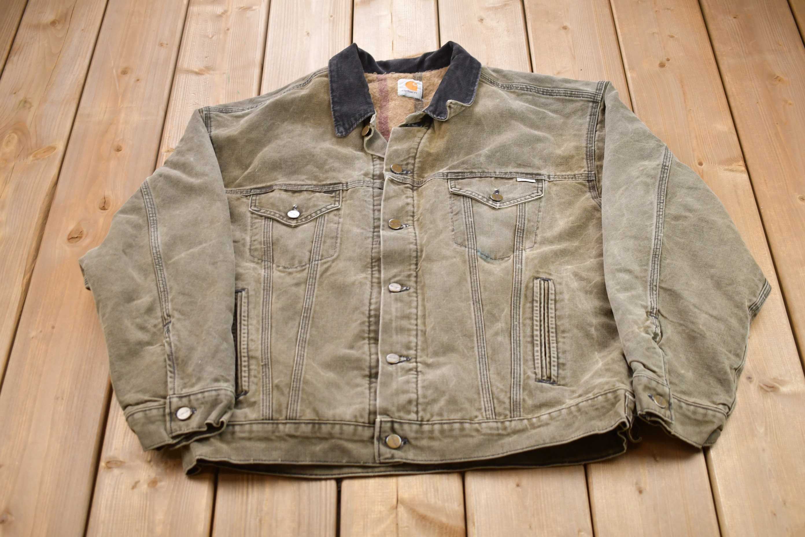 Vintage 1990s Carhartt Denim Jacket 