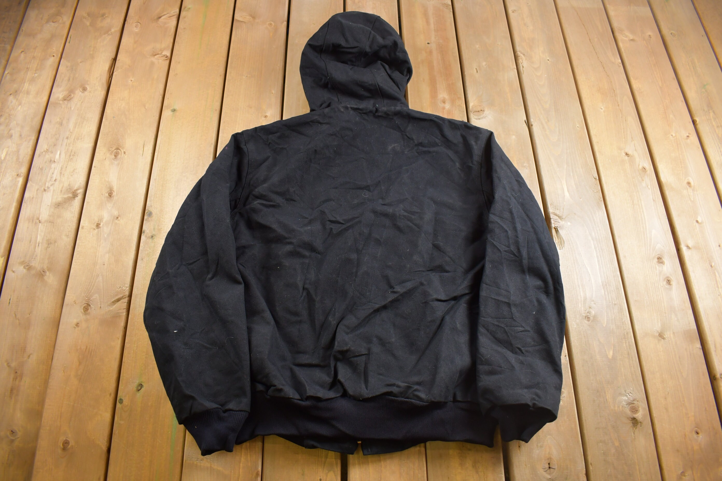 Vintage 1990s Carhartt Hooded Cinched Active Jac Work Jacket Vintage 1990s Carhartt Hooded Cinched Active Jac Work Jacket