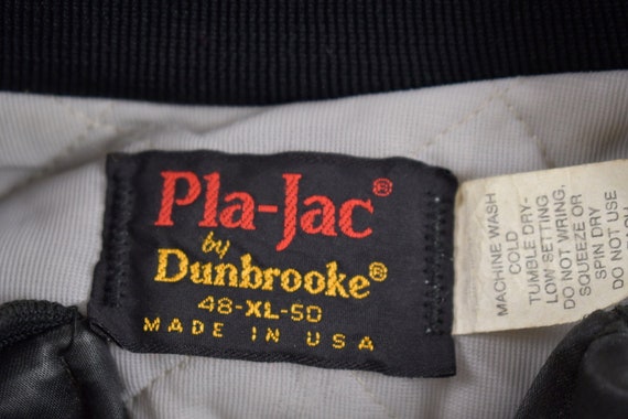 Vintage 1980s Pla-Jac by Dunbrooke Satin Bomber J… - image 4