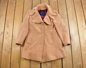Vintage 1950s Blanket Lined Wool Full Length Coat Women's M / Jacket  / 50s / Winter / Formal / True Vintage / 50s Coat