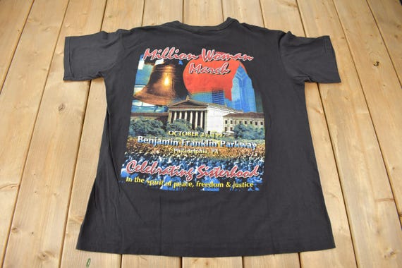 Vintage 1997 Million Woman March Graphic T Shirt / Vintage T Shirt