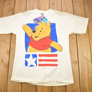 Vintage 1990s Deadstock Winnie The Pooh Cartoon Promo T-Shirt / 90s Graphic Tee / TV Promo T Shirt / Vintage Disney / Made In USA