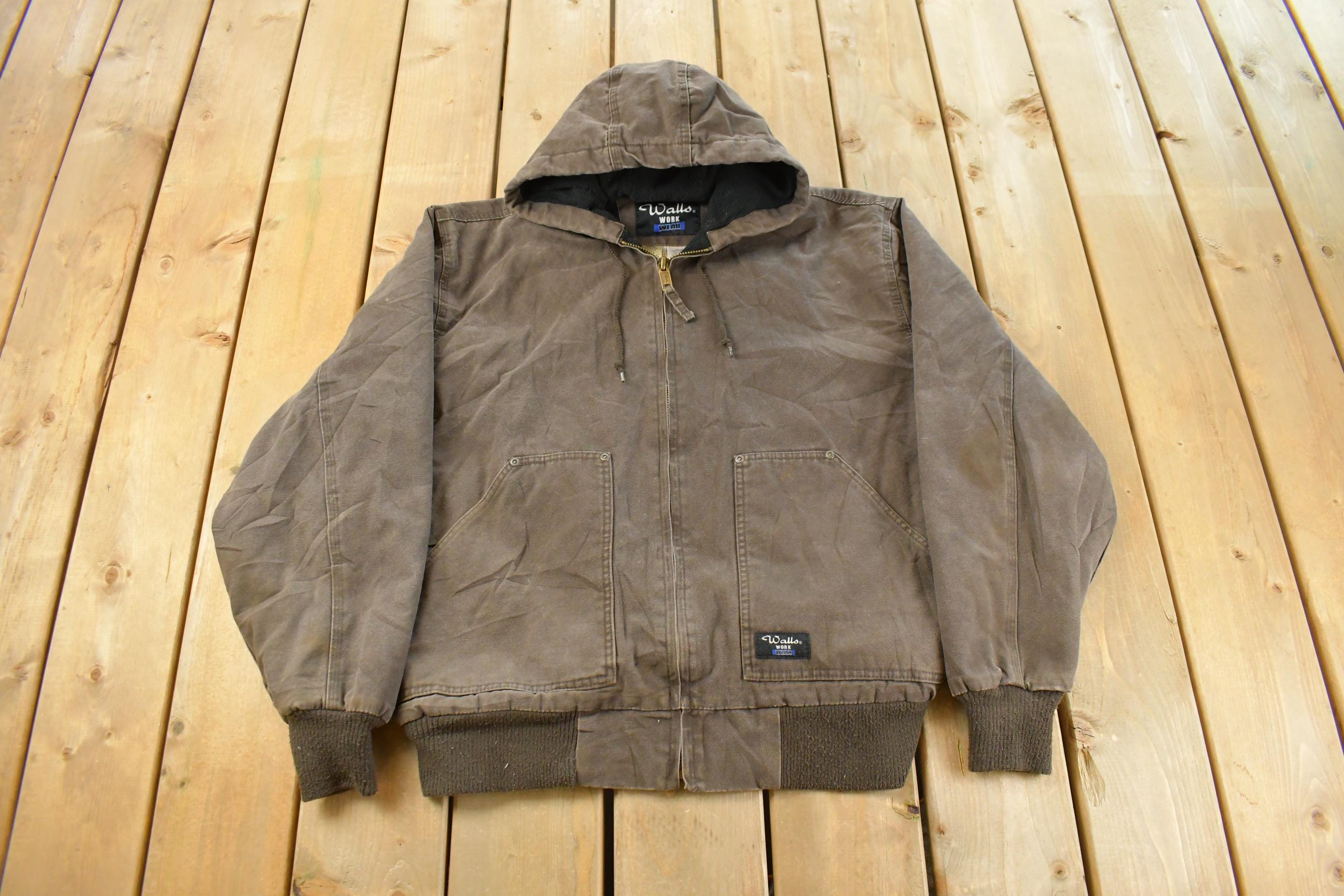 Vintage 1990s Walls Hooded Work Jacket Men