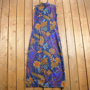 Vintage 1970s Floral Dress / True Vintage Dress / Long Dress / Summer Dress / 1970s Dress /