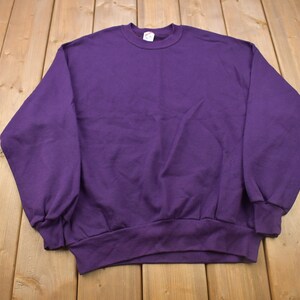 Vintage 1990s Jerzees Blank Crewneck Sweatshirt / 90s Crewneck / Made In USA / Essential / Streetwear / 90s