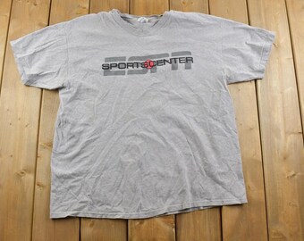 Vintage Y2K Champion ESPN Sports Centre Graphic T-Shirt / Vintage T Shirt / Streetwear / Graphic Tee / Single Stitch /
