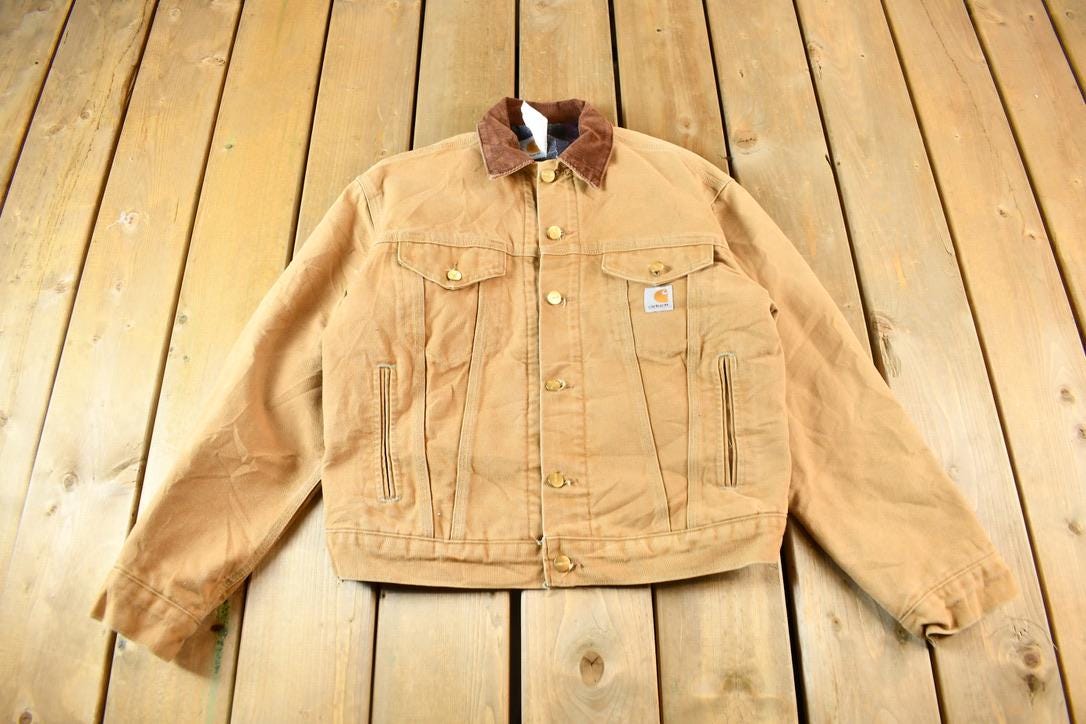 【専用】Carhartt 80s OVER ALL MADE IN USA Vintage 1980s Carhartt Type 3 Style Jacket / Vintage Workwear