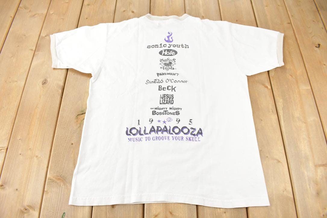 Vintage 1995 Lollapalooza Festival Promo Ringer T-shirt