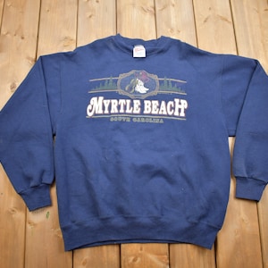 Vintage 1990s Myrtle Beach South Carolina Crewneck Sweatshirt / 90s Crewneck / Souvenir Sweater / Streetwear / Travel And Vacation / USA