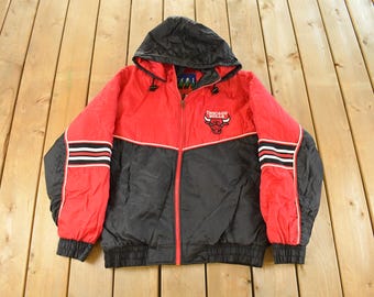 1990年代 NBA シカゴ ブルズ リー スポーツ プルオーバー バーシティ