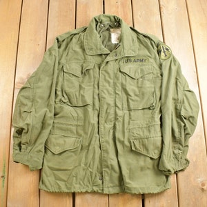 Vintage 1976 Military US Army Sateen Field Jacket / OG 107 / Button Up Jacket / US Army Green / Streetwear Fashion / Alpha Industries
