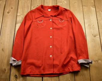 Vintage 1970s Button Up Western Style Shirt / Casual Wear / 70s 80s 90s / True Vintage / Streetwear Fashion / Western / Formal / BS6