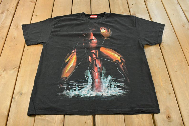 Vintage 2008 Iron Man grafisk Marvel T-shirt herr 2XL / 00-tals serietidning T-shirt / Sällsynt vintage / Vintage T-shirt / Autentiska varor bild 1