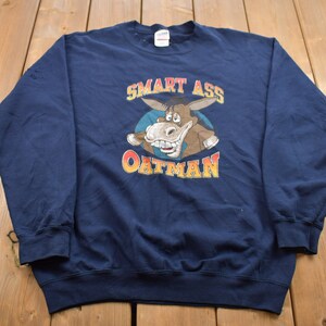 Vintage 1990s Smart Oatman Crewneck Sweatshirt / Distressed / 90s Crewneck / Essential / Streetwear / 90s