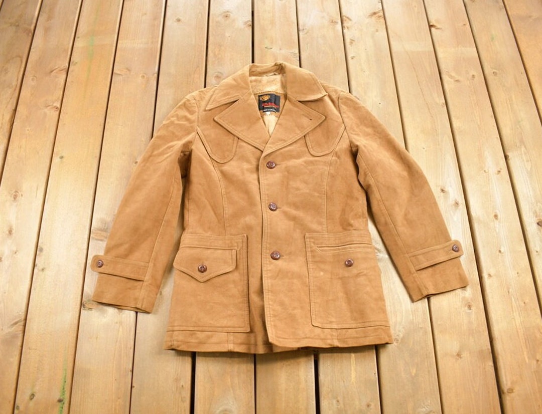 60s Richman Brothers Suede Zip Parka