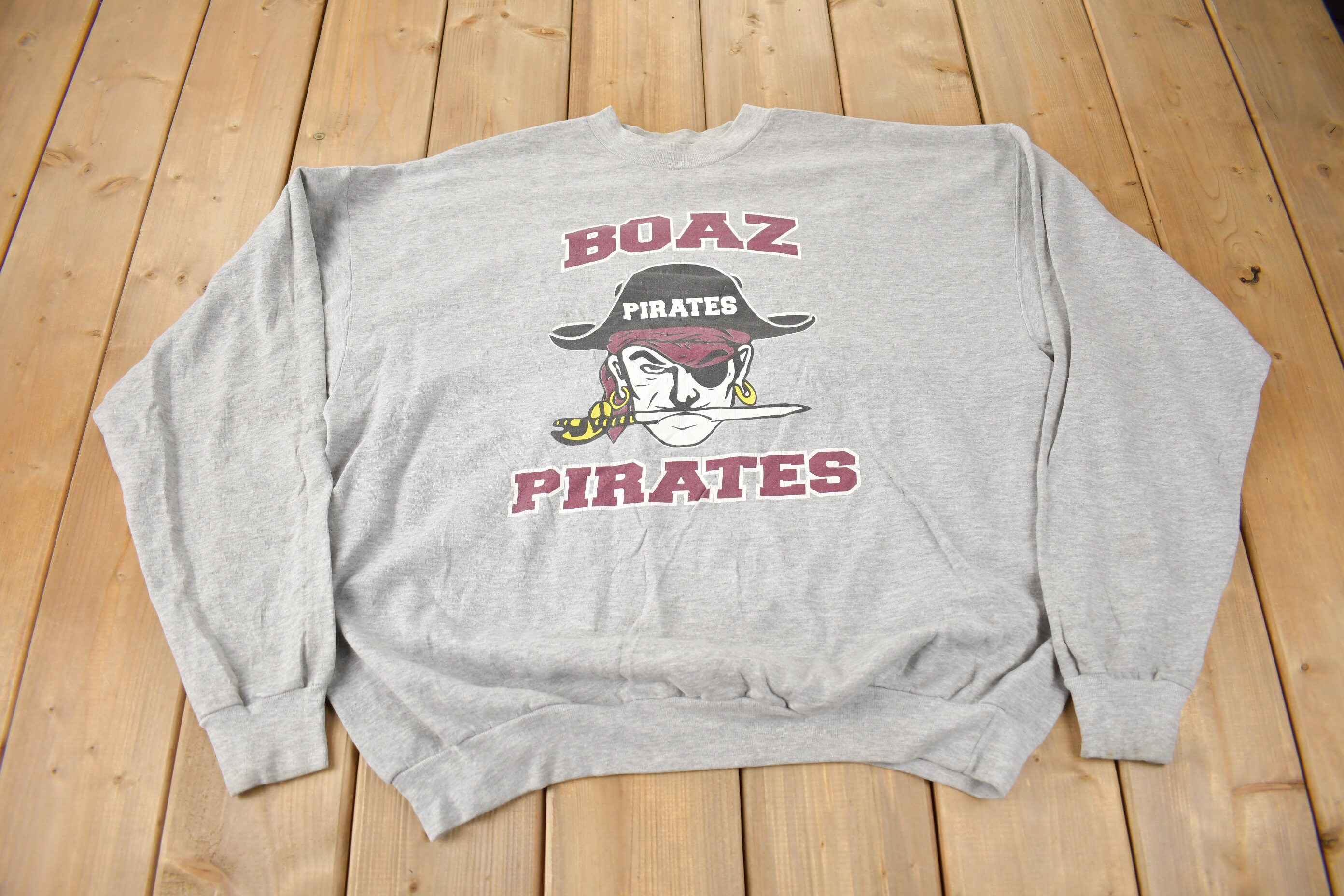 1990年代ヴィンテージ Boaz Pirates クルーネック スウェットシャツ