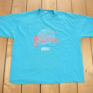 Vintage 1991 Planet Hollywood Honolulu Souvenir T Shirt / Streetwear / Made In USA / Vacation Tee / Travel T Shirt / Hawaii T Shirt